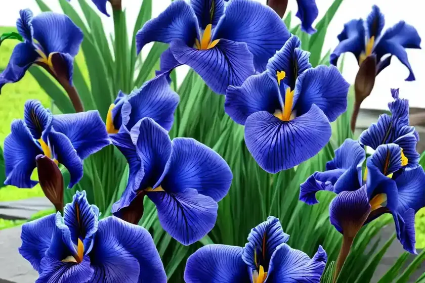 Iris versicolor (blue flag)