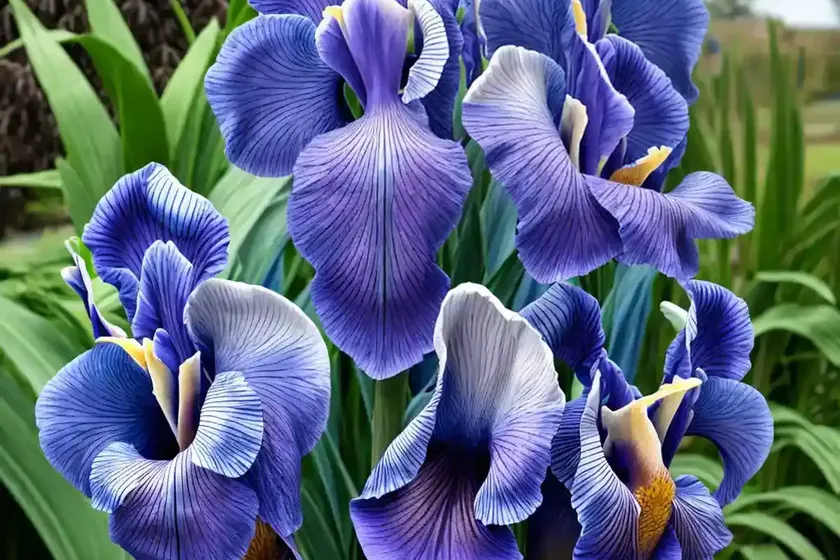 Iris ‘yaquina blue’ (bearded iris) — photo 3