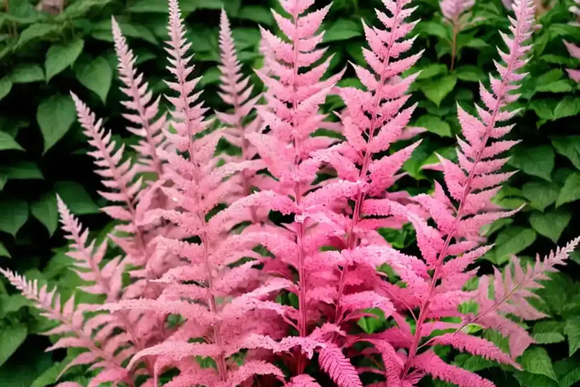 Japanese astilbe (astilbe ‘montgomery’) — photo 2