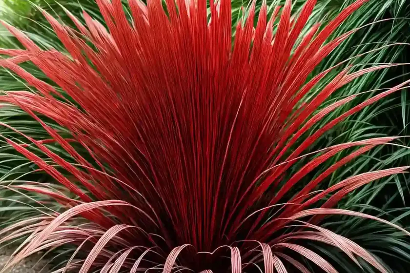 Japanese blood grass (imperata cylindrica ‘rubra’) — photo 2