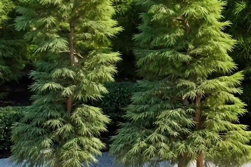 Japanese falsecypress (chamaecyparis pisifera ‘golden charm’)