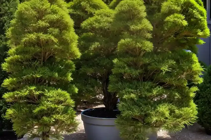 Japanese falsecypress (chamaecyparis pisifera ‘golden mop’) — photo 2