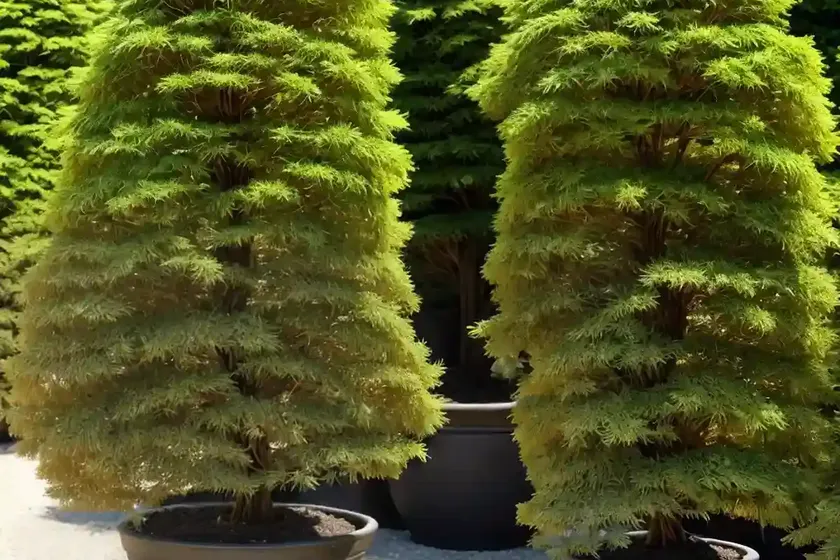 Japanese falsecypress (chamaecyparis pisifera ‘golden mop’) — photo 3