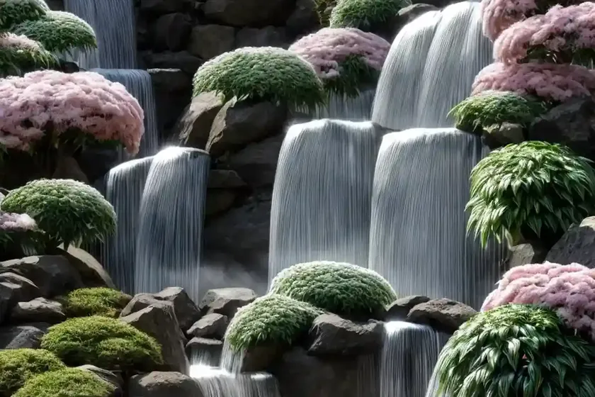 Japanese pieris (pieris japonica dodd’s crystal cascade falls)