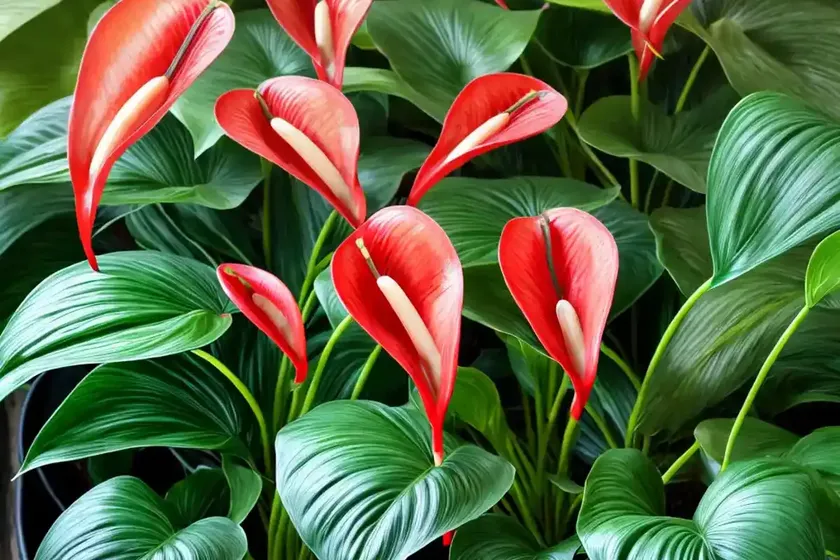 King anthurium (anthurium veitchii) — photo 2