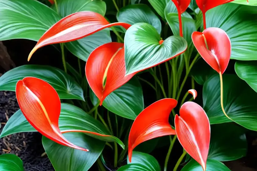 King anthurium (anthurium veitchii) — photo 3