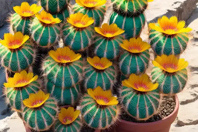 Kingcup cactus (echinocereus triglochidiatus) — photo 3
