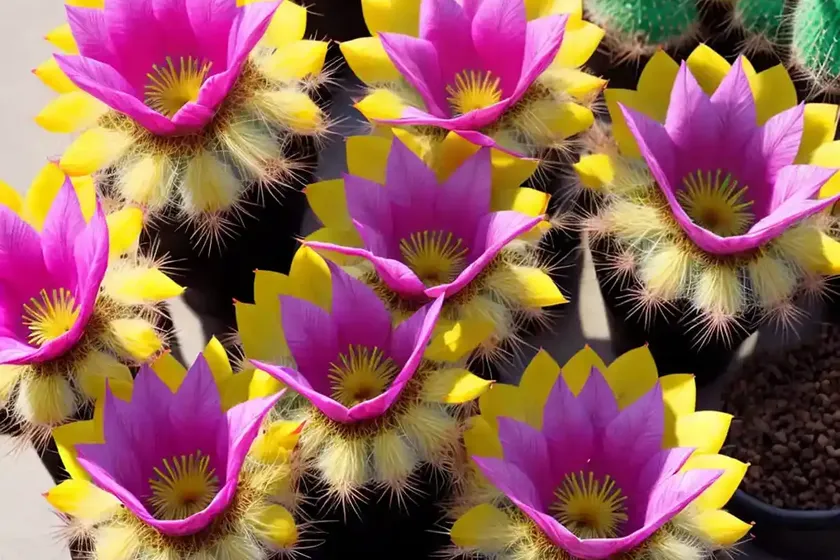 Kingcup cactus (echinocereus triglochidiatus)