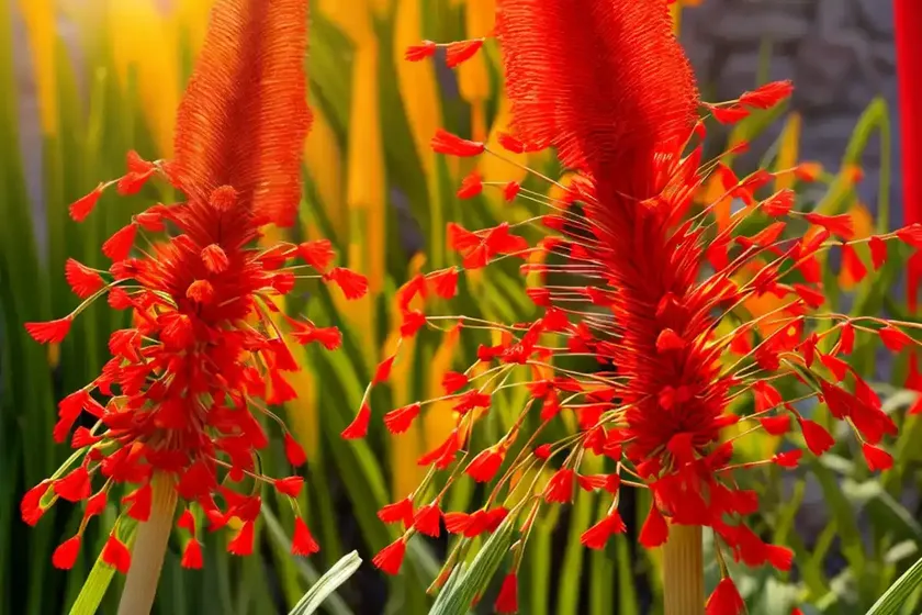 Kniphofia ‘redhot popsicle’ (red hot poker) — photo 2