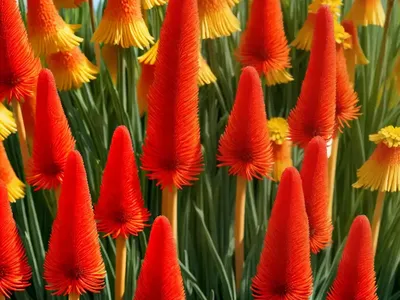 Kniphofia ‘Redhot Popsicle’ (Red Hot Poker)