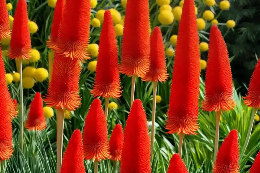 Kniphofia ‘rocket’s red glare’ (red hot poker) — photo 3