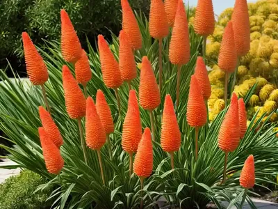 Kniphofia Rooperi (Red Hot Poker)