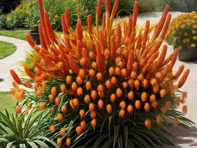 Kniphofia ‘Royal Standard’ (Red Hot Poker)