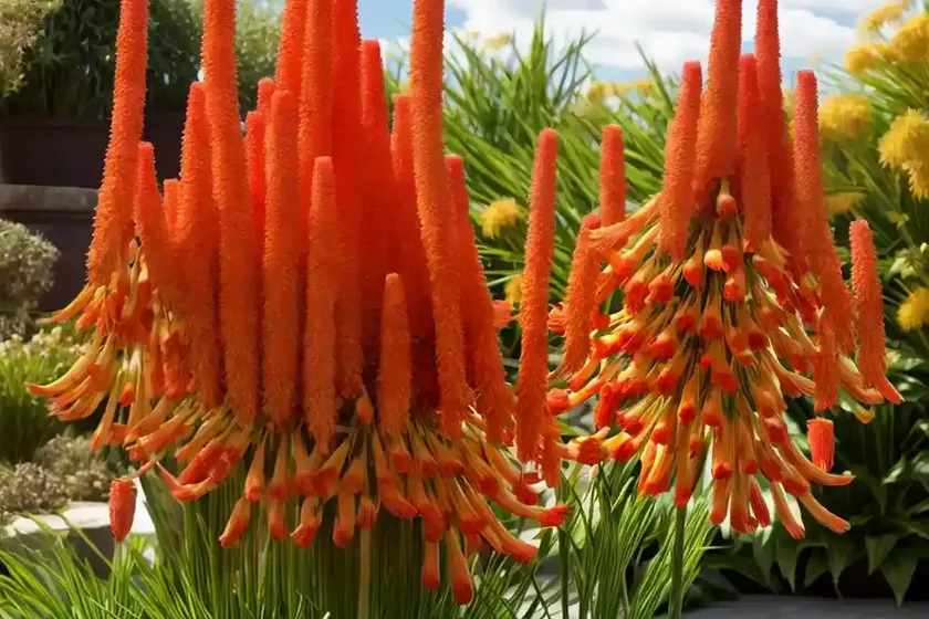 Kniphofia ‘tawny king’ (red hot poker) — photo 2