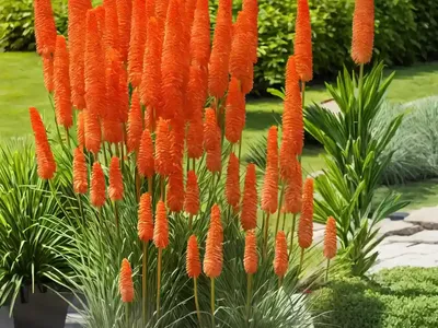 Kniphofia ‘Timothy’ (Red Hot Poker)
