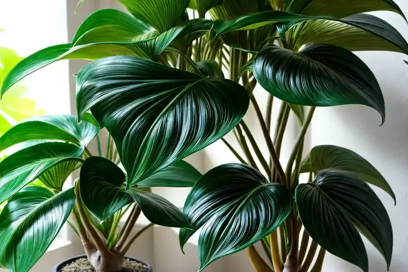 Kokedama (philodendron kokedama) — photo 2