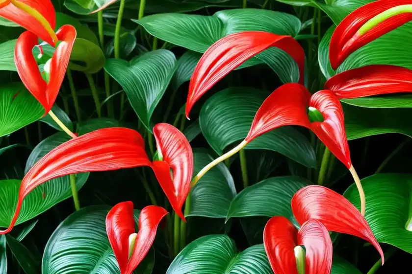 Laceleaf (anthurium spp.) — photo 2