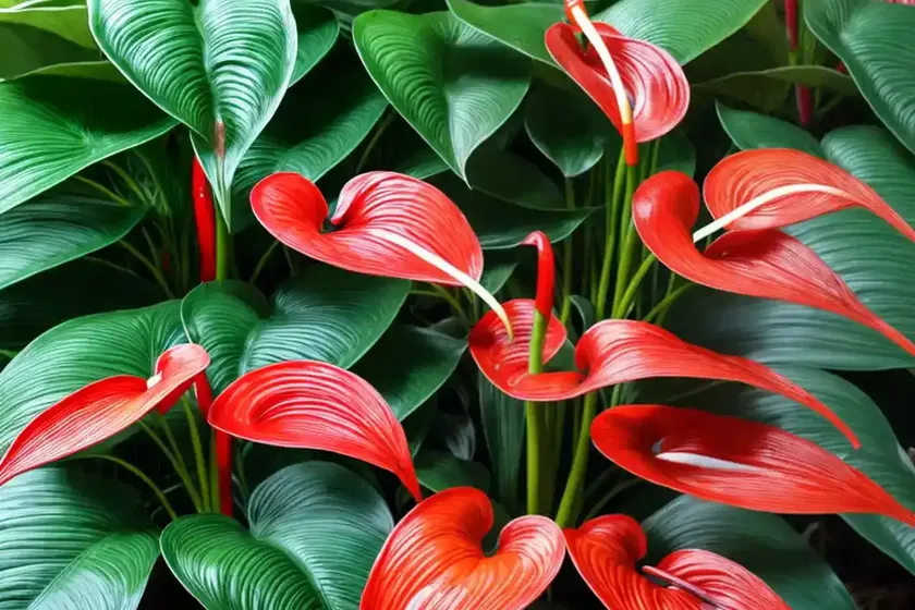 Laceleaf (anthurium spp.) — photo 3