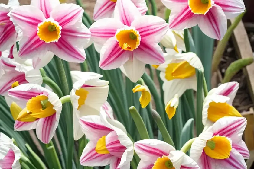 Large-cupped daffodil (narcissus ‘pink charm’) — photo 2