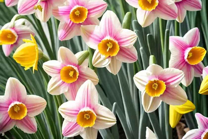 Large-cupped daffodil (narcissus ‘pink charm’) — photo 3
