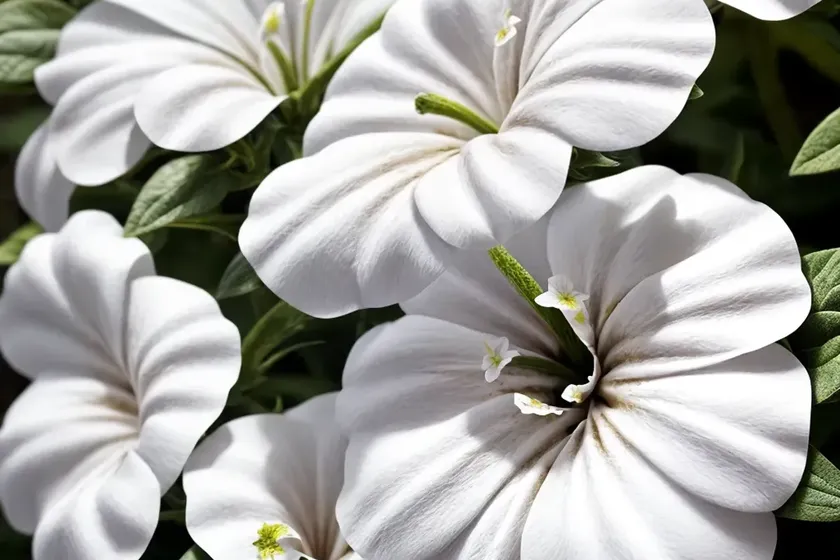 Large white petunia (petunia axillaris) — photo 2