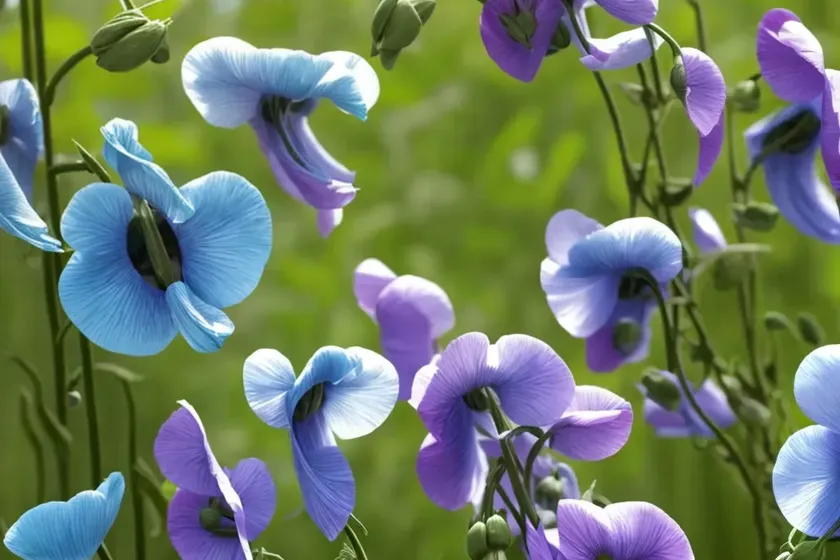 Lathyrus odoratus ‘senator’ (sweet pea) — photo 2