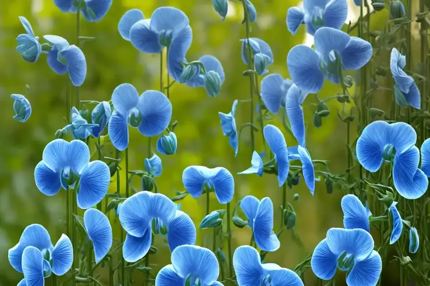 Lathyrus odoratus ‘senator’ (sweet pea)