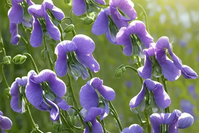 Lathyrus odoratus ‘valerie harrod’ (sweet pea) — photo 3