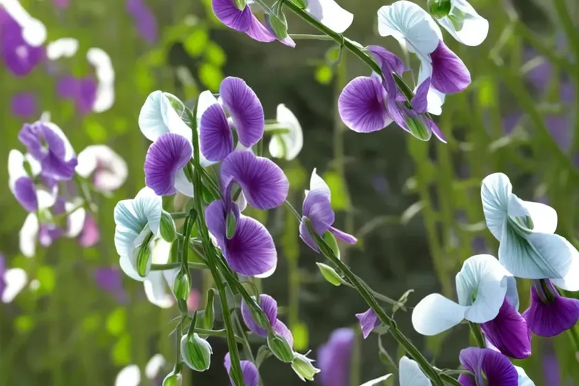 Lathyrus odoratus x belinensis ‘erewhon’ (sweet pea) — photo 2