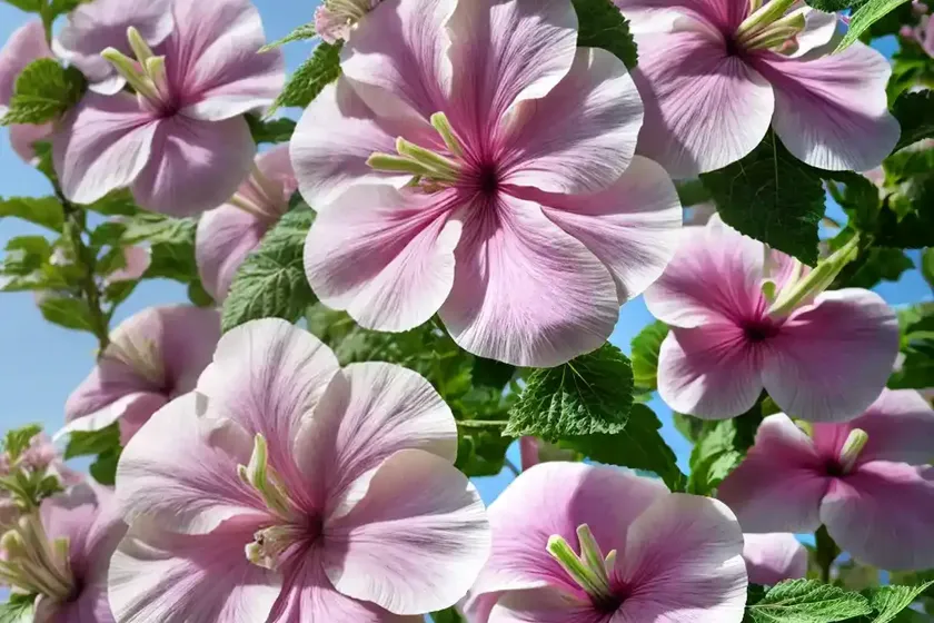 Lavatera x clementii ‘rosea’ (tree mallow) — photo 3