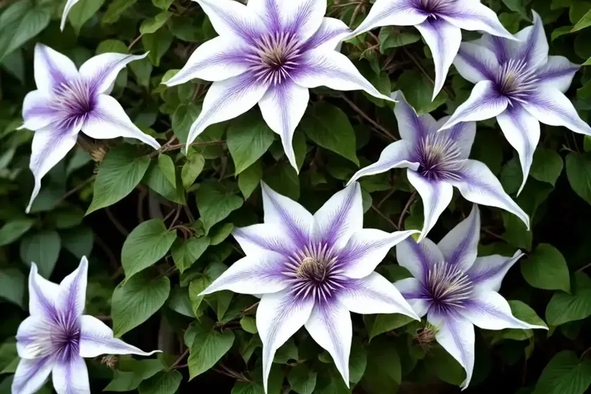 Leather flower (clematis x jackmanii) — photo 2