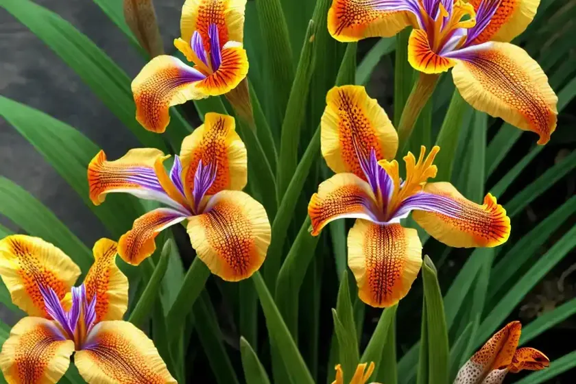 Leopard lily (iris domestica) — photo 2