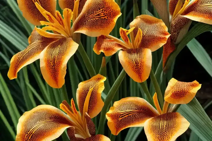 Leopard lily (iris domestica) — photo 3