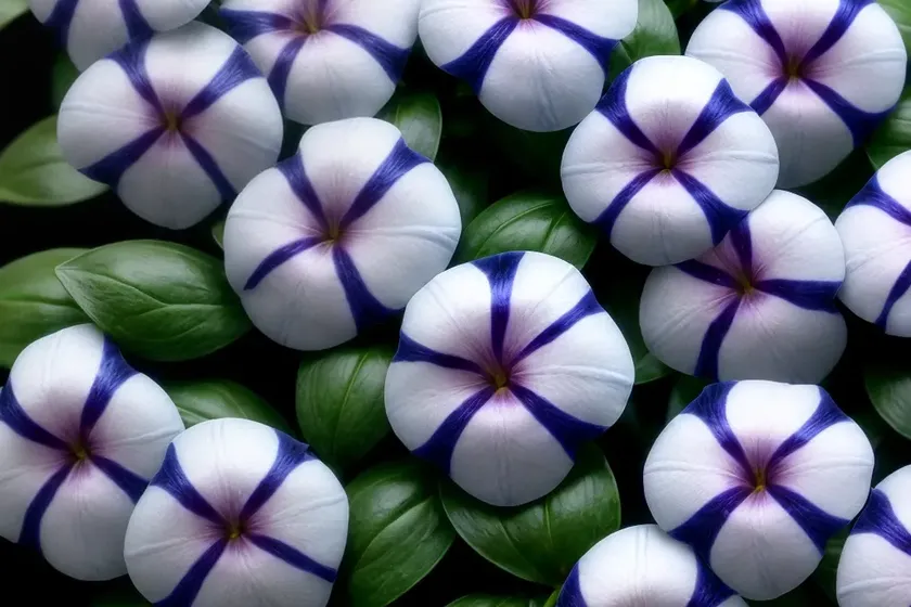 Lesser periwinkle (vinca minor ‘argenteovariegata’) — photo 2