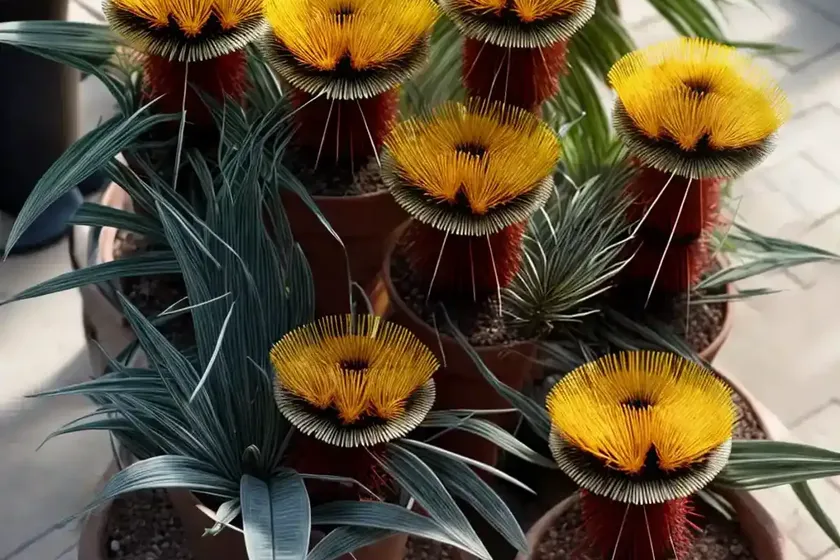 Leucospermum cuneiforme (wart-stemmed pincushion) — photo 2
