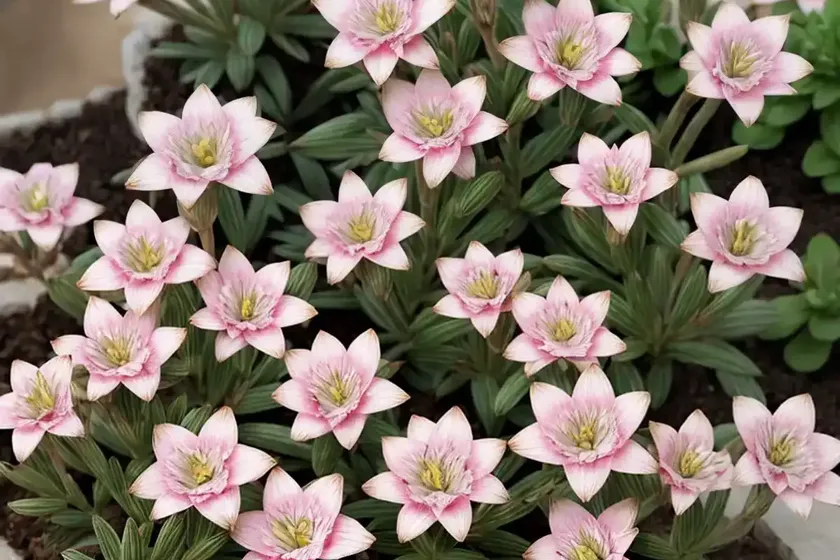 Lewisia cotyledon ‘elise mixed’ (siskiyou lewisia) — photo 3