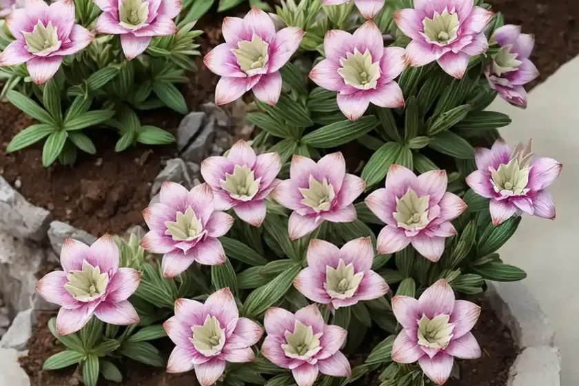 Lewisia cotyledon ‘elise mixed’ (siskiyou lewisia)