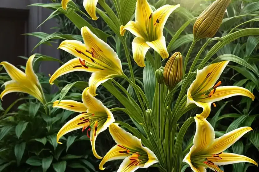Lilium auratum (golden-rayed lily) — photo 3