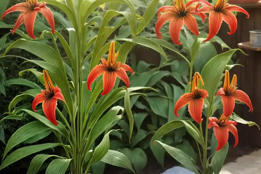 Lilium hansonii (japanese turk’s cap lily) — photo 3