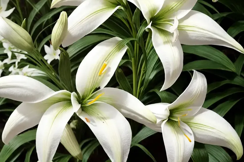 Lilium longiflorum ‘white american’ (easter lily) — photo 3