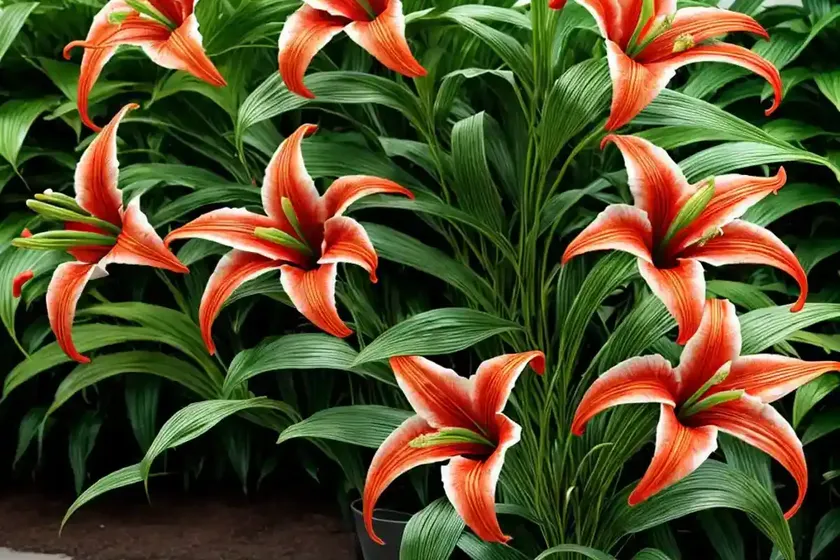 Lilium roselily thalita (double oriental lily) — photo 2