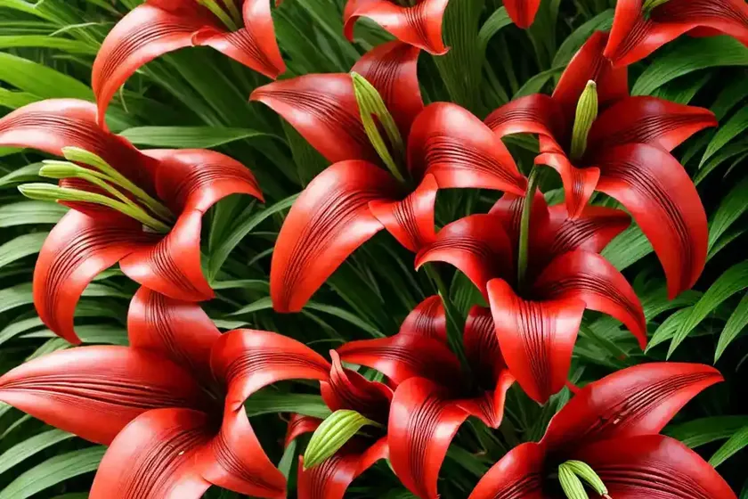 Lilium speciosum var. rubrum (lily) — photo 2