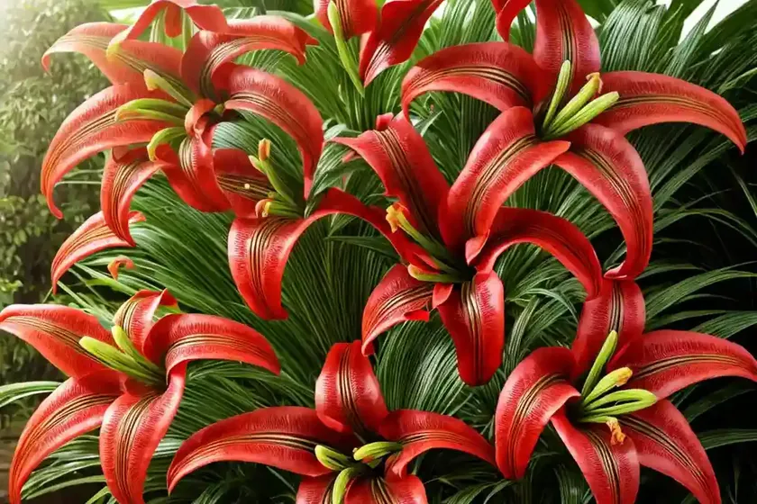 Lilium speciosum var. rubrum (lily) — photo 3