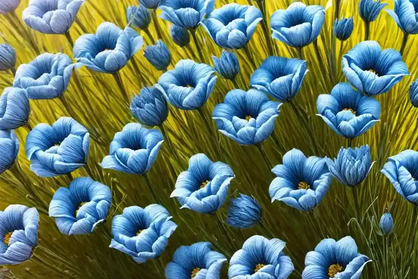 Linum grandiflorum (flowering flax) — photo 2