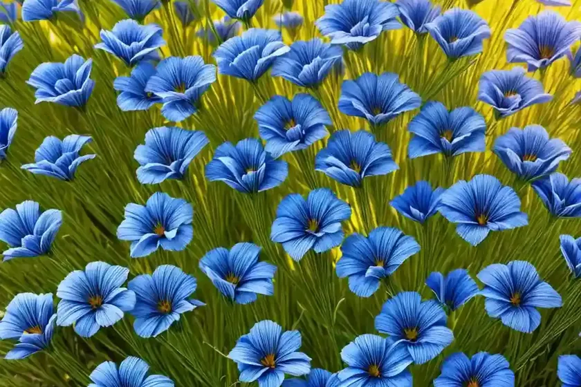 Linum grandiflorum (flowering flax)