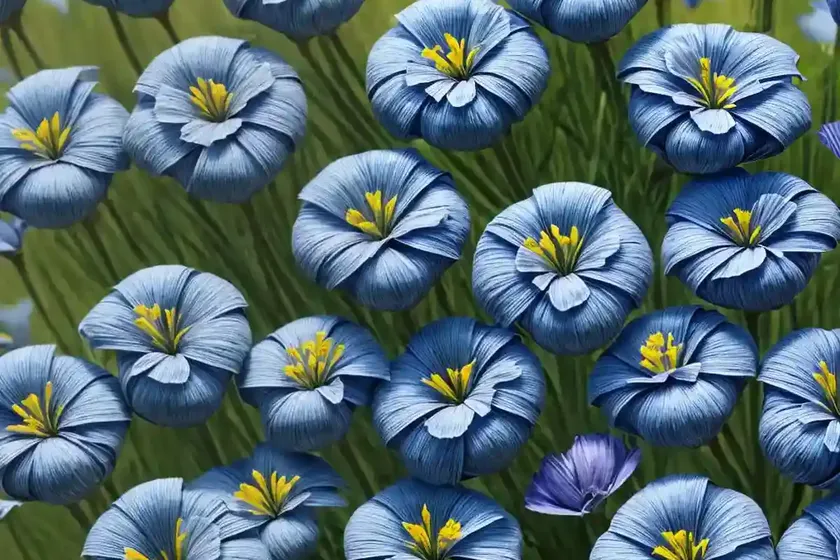 Linum narbonense (blue flax) — photo 2