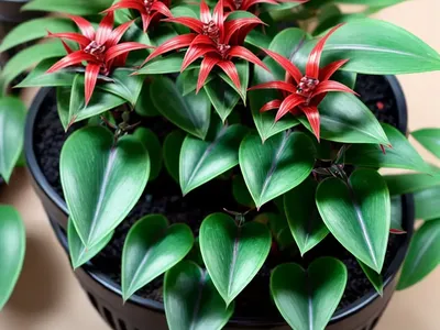 Lipstick Plant ‘black Pagoda’ (Aeschynanthus Longicaulis ‘black Pagoda’)