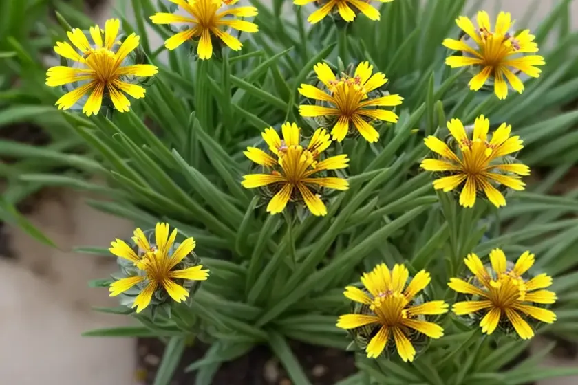 Little hawkbit (leontodon saxatilis) — photo 2