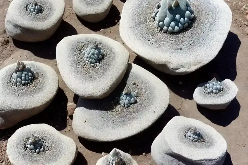 Living rock (ariocarpus trigonus)