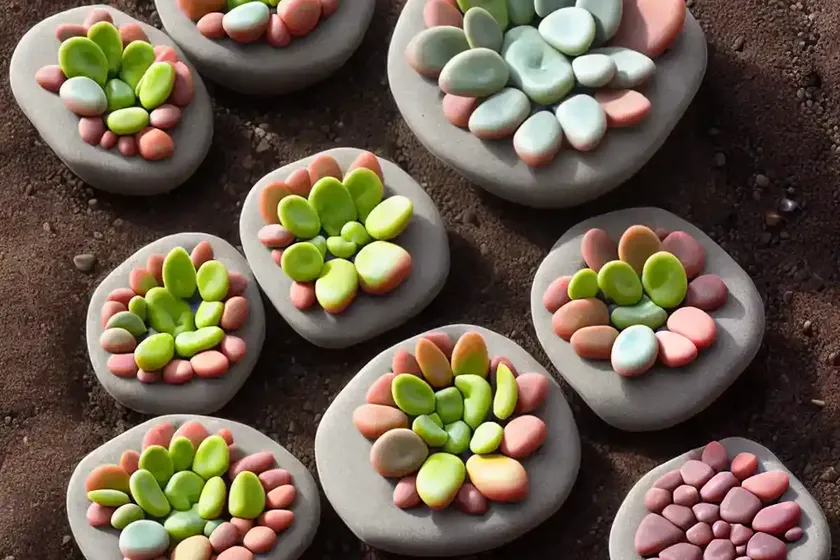 Living stone (lithops optica ‘rubra’) — photo 2
